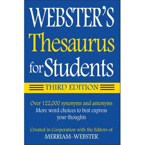 Webster's Thesaurus for Students - Schoolbox Kits