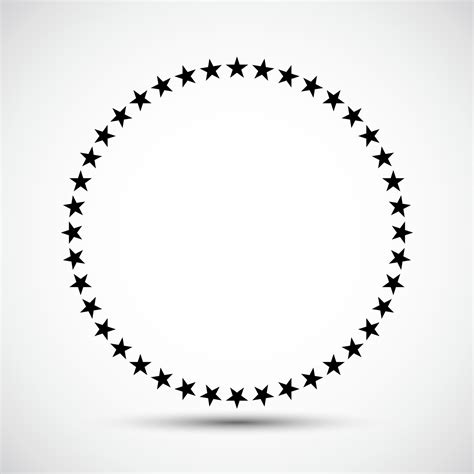 Star In Circle Icon Symbol Sign Isolate On White Backgroundvector
