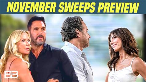 The Bold And The Beautiful Spoilers November Sweeps Preview Big Wedding Twist Youtube