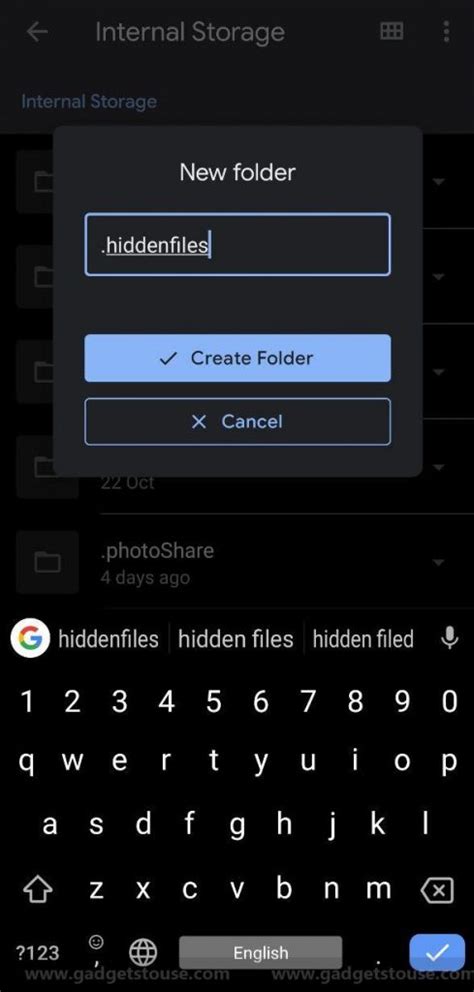 Just doing a search for your use case, will return many examples. How to Hide Files on Android Without Installing Third ...