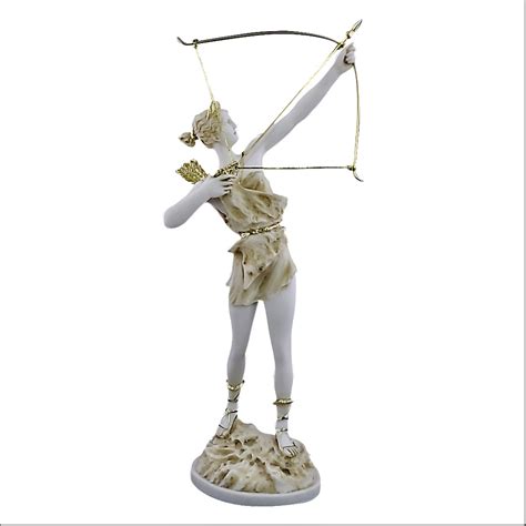 Artemis Diana Greek Roman Goddess Hunting Bow Statue Sculpture Cast