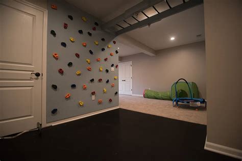 Clarkston Mi Finished Basement With Rock Wall Finished