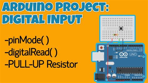 Arduino Digital Input How To Use The Pull Up Resistor Youtube