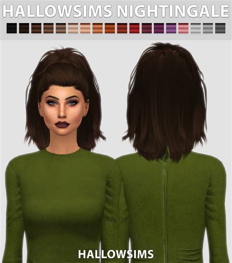 Sims 4 Ccs The Best Hair By Hallowsims