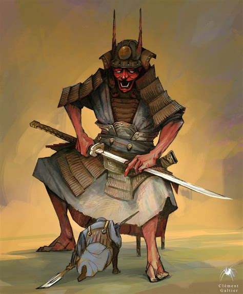 Oni Samurai By Reicheran On Deviantart Oni Samurai Samurai Art Oni Art