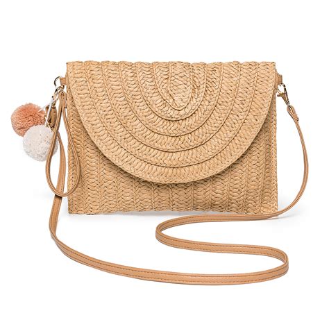Your Favorite Merchandise Here Fecialy Straw Clutch Purses Straw Purses