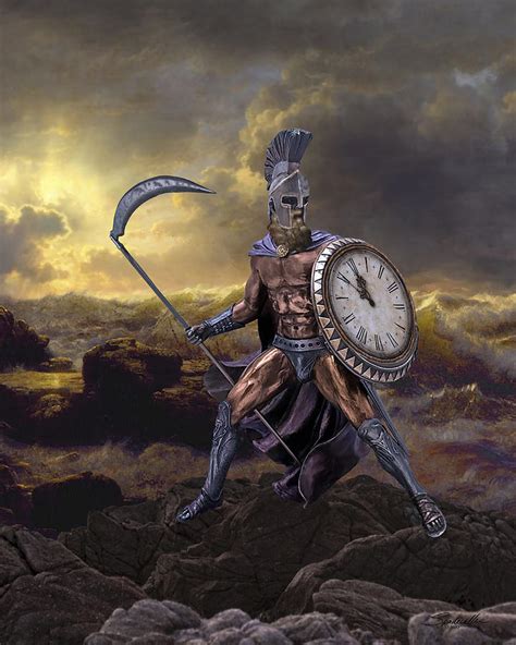 Chronos God Of Time Digital Art By Spadecaller Fine Art America