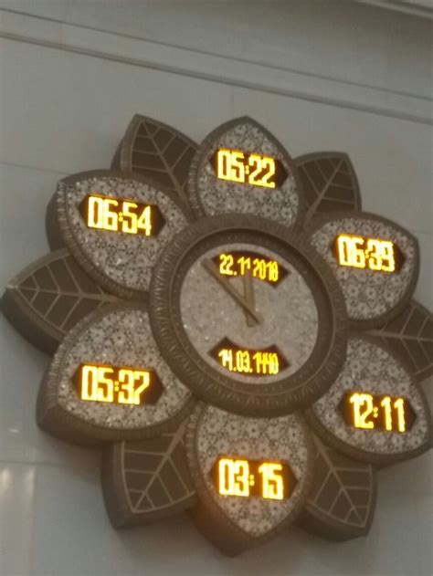 Below is the schedule of prayer time in riyadh for your reference. Prayer clock...in mosque | Mosque, Clock, Abu dhabi