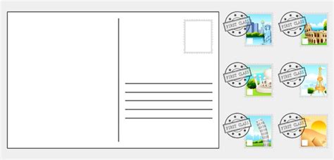 Blank Postcard Template Hq Template Documents