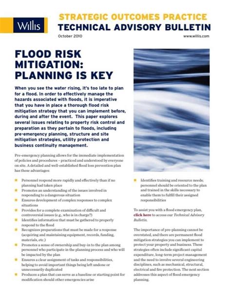 Flood Risk Mitigation Planning Is Key Preventionweb