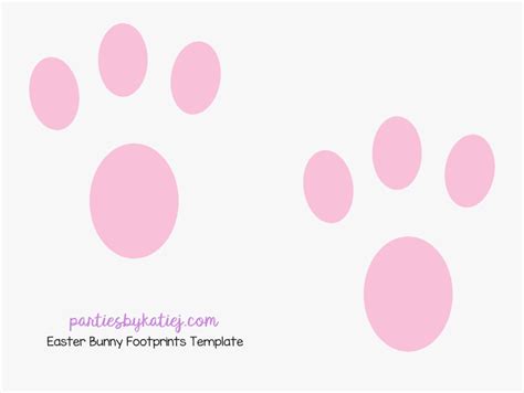 Free clover templates / printable shamrocks for st. Footprints Clipart Bunny - Printable Bunny Foot Prints ...