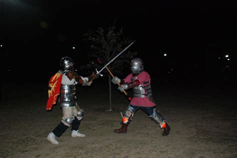Medieval Knights Meet At Carl Levin Park For Sword Fighting Tournament