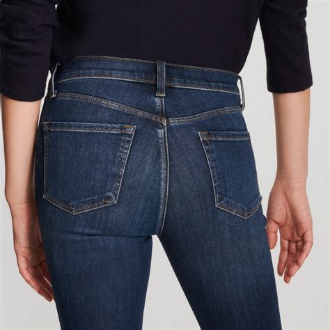 J Brand Womens Maria Blue Denim Medium Wash High Rise Skinny Jeans Size