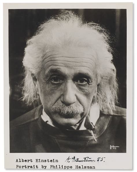 A Signed Photograph Albert Einstein 1955 Christies