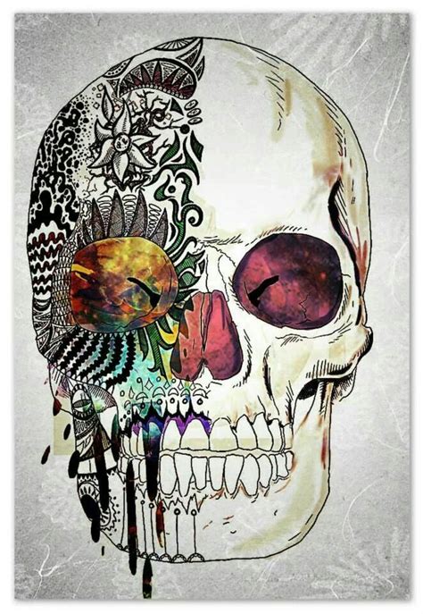 Nice Art And Illustration Tatoo You Skull Artwork Skull Tattoos