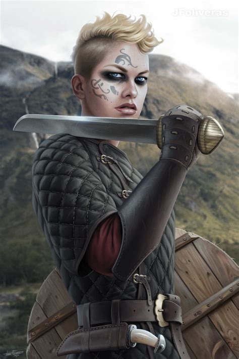 Viking Shieldmaiden Joan Francesc Oliveras Pallerols Character