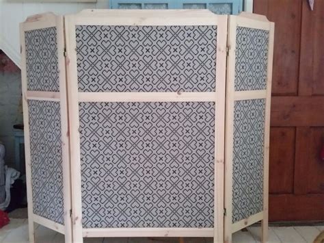 Ikea 3 Panels Folding Screen Room Divider Wooden And Beige