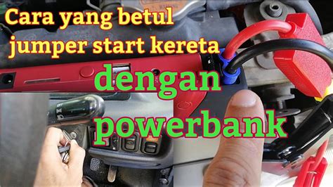 (jika takde salinan ic, boleh mintak pembeli snap gambar. cara yang betul jumper start kereta guna " POWER BANK ...