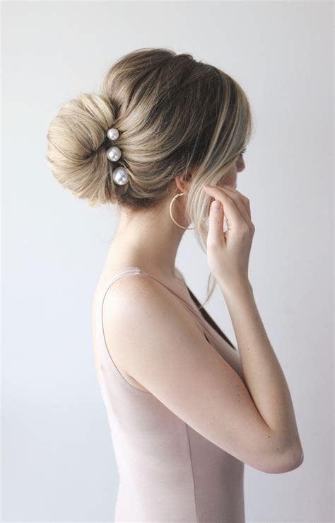 How To Simple Bun Perfect For Prom And Weddings Medium Hair Styles