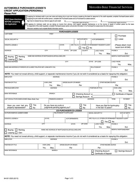 Download application form get your credit report and score. Mercedes Benz Credit Application - Fill Online, Printable ...