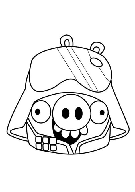 It has all the cute angry birds in one go. Angry Bird Pigs Coloring Pages Angry Bird Pigs Star Wars ...