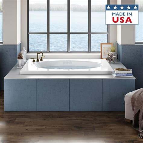 Primo bathtubs require the primo deep soak drain. Shop Jacuzzi Primo 60-in White Acrylic Oval In Rectangle ...