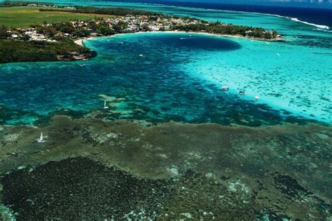 Premium Photo Aerial Picture Of The East Coast Of Mauritius Island