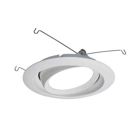 Halo 6 In Matte White Directional Recessed Led Lighting Trim 694wb
