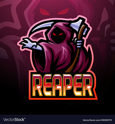 Reaper Esport Logo Mascot Design Royalty Free Vector Image