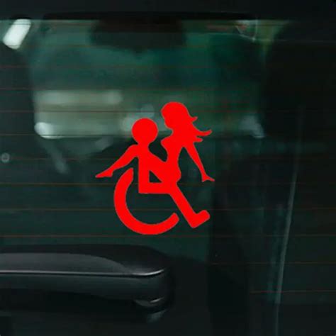Wheelchair Sex Funny Decals Stickers Suitable For Cars Bikes Boats In
