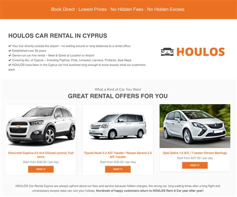 car rental cyprus rent a car in cyprus houlos car hire