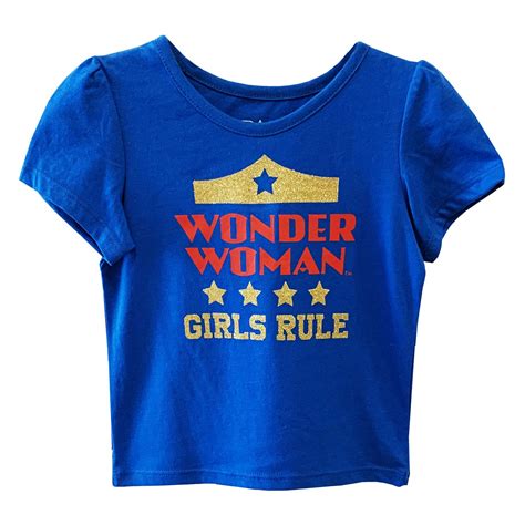Toddler Girls Wonder Woman Girls Rule T Shirt Walmart Canada