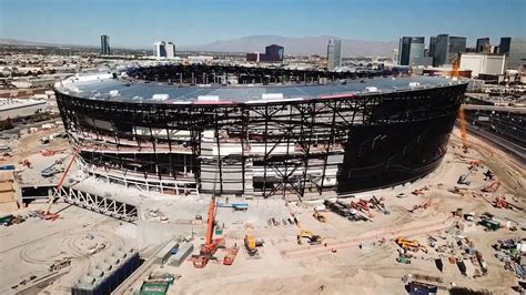 Allegiant Stadium Construction Update From Above