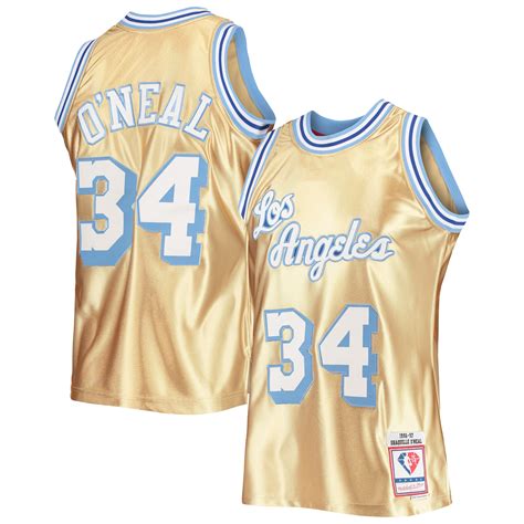 Shaquille Oneal Los Angeles Lakers 75th Anniversary 1996 97 Hardwood