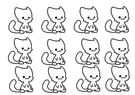 Chibi Cat Lineart Ms Paint Friendly Version By Cocoaadopts On Deviantart