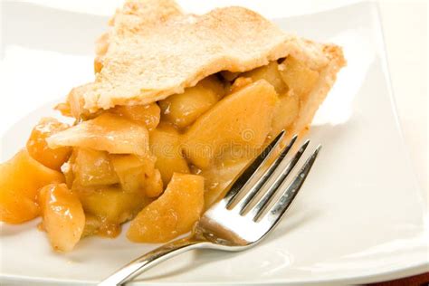 Apple Pie Slice Stock Image Image Of Plate Juicy Brown 10619951