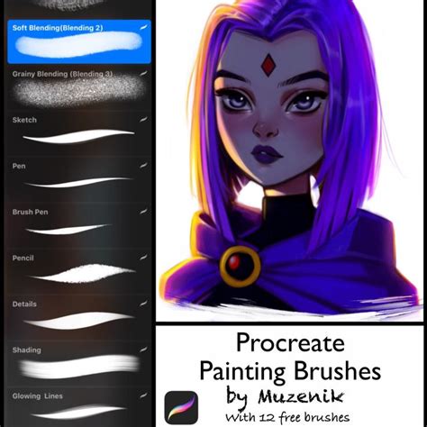 Get my basic procreate brush set for free on my gumroad › gumroad store ipad procreate tutorial: Procreate Brushes/Procreate Stamps/Procreate painting ...