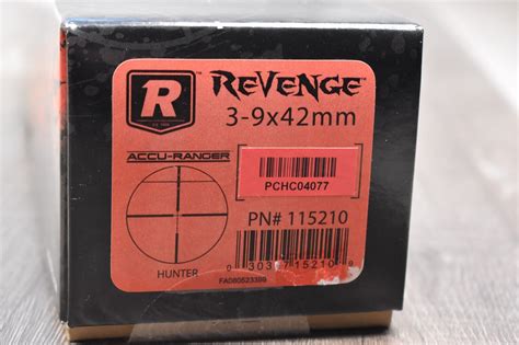Vintage Nos Redfield Revenge Accu Ranger 3 9 X 42 New Hunter Reticle
