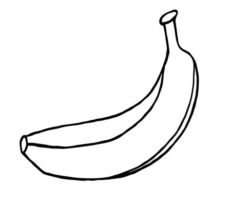 Banana Coloring Pages Best For Kids Sketch Coloring Page