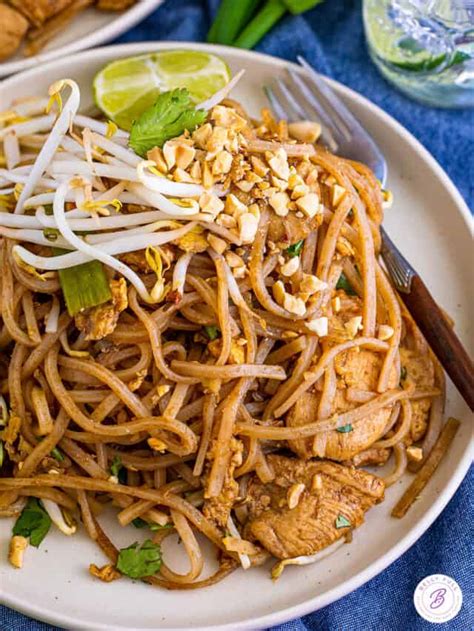 Easy Chicken Pad Thai Recipe Belly Full