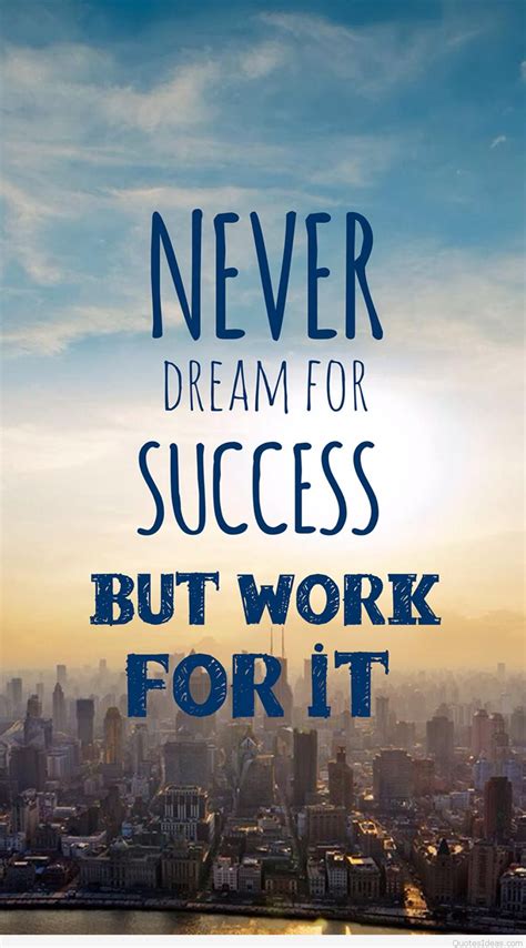 Dream Success Quote And Wallpaper For Mobile Phone