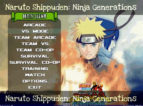 Naruto Shippuden Ninja Generations Mugen ~ Mugen Up