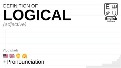 Logical Meaning Definition And Pronunciation What Is Logical How To