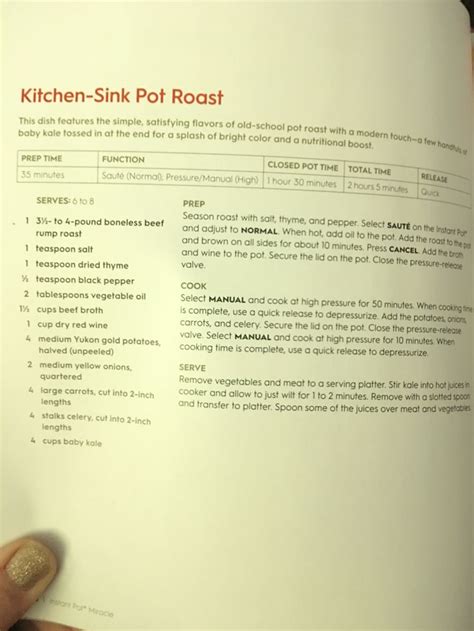 The finished gravy is excellent. Kitchen Sink Pot Roast IP | Instant pot recipes, Pot roast ...
