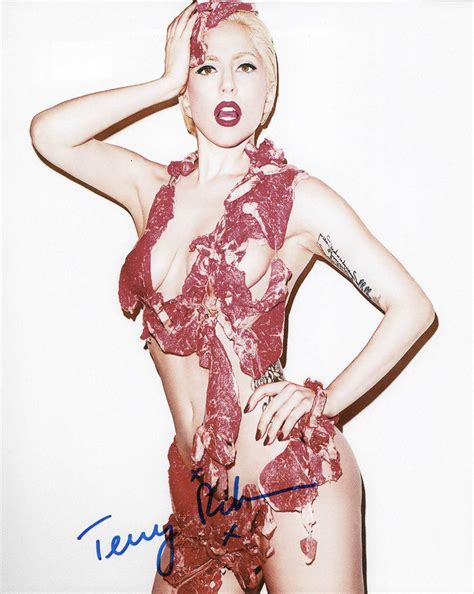 Aacs Autographs Terry Richardson Autographed Lady Gaga Meat Dress