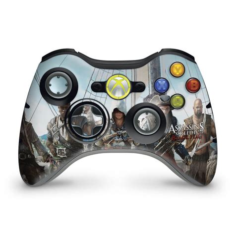 Skin Xbox 360 Controle Assassins Creed IV Black Flag Pop Arte Skins