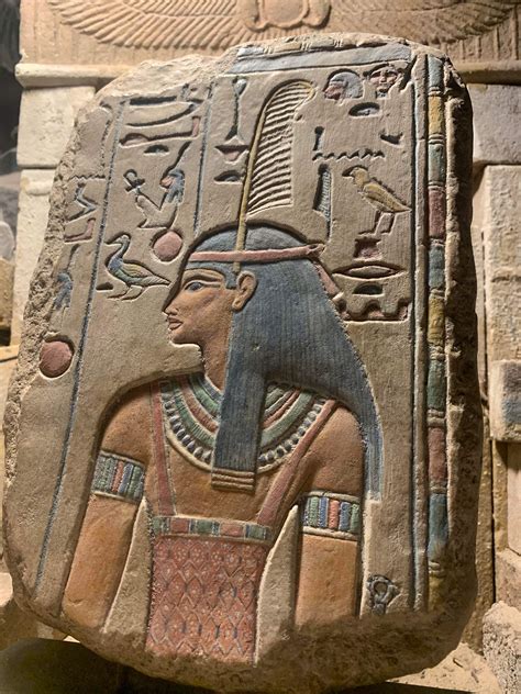 Egyptian Art Relief Sculpture Replica Of The Goddess Maat Harmony Justice