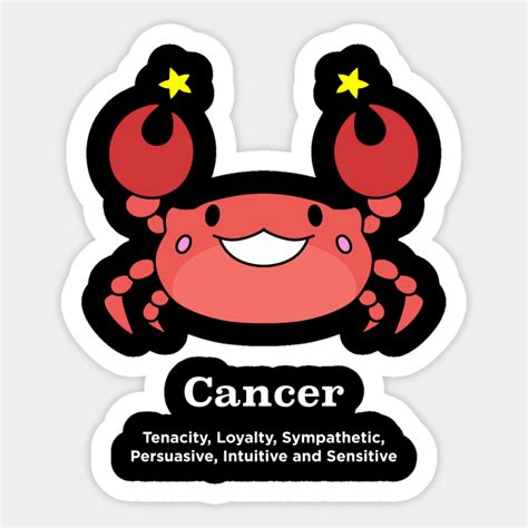 If breaking up is what makes a cancer happy then that's their right. Cancer Zodiac Sign Horoscope - Horoscopes - Sticker ...