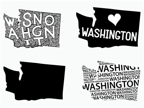 Washington Svg Washington Clipart Washington State Svg Etsy