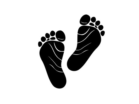 Baby Footprints Clipart SVG Graphic By George Khelashvili Creative
